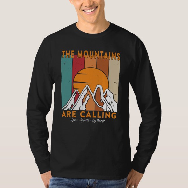 Camiseta The Mountains are Calling Space Splash Big Thunder (Frente)