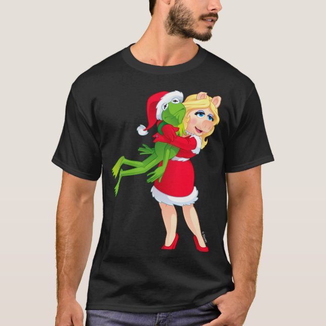 Camiseta The Muppets Kermit Miss Ggy Christmas  (Frente)
