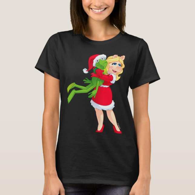 Camiseta The Muppets Kermit Miss Ggy Christmas  (Frente)