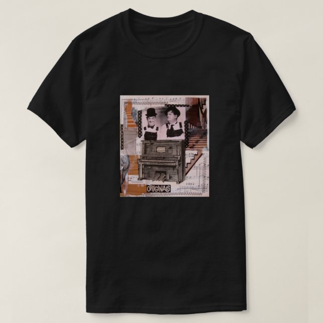 Camiseta The Music Box (Laurel and Hardy) Classic (Frente do Design)
