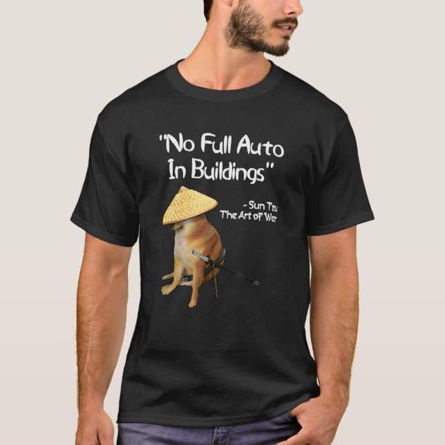 Camiseta The Of War Meme No Auto Samurai Doge De Cheio (Frente)