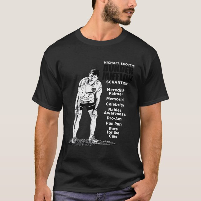 Camiseta The Office Michael Scott Fun Run (Frente)
