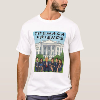 Camiseta The One With The MAGA Friends Funny Political Sati