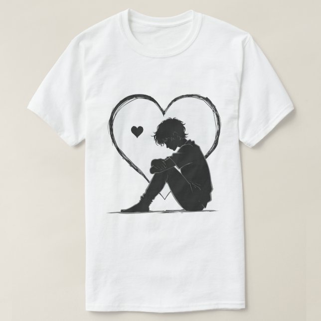 Camiseta The only one in love in my world (Frente do Design)