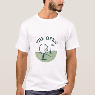 Camiseta The Open – Minimalist Golf Design