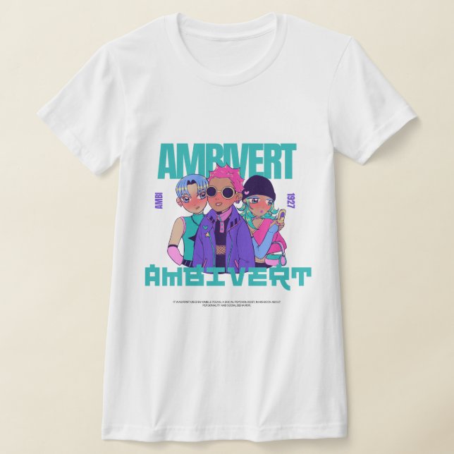 Camiseta The Origin of the Word “Ambivert” (Postura )