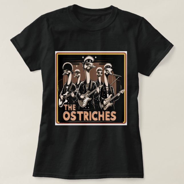 Camiseta The Ostriches Band Women's Tee (Frente do Design)