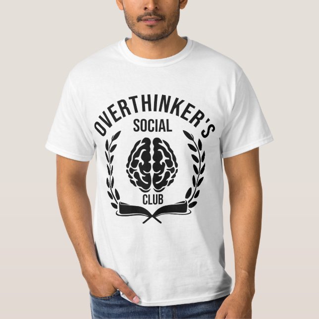Camiseta The Overthinker's Social Club T-shirt Design (Frente)