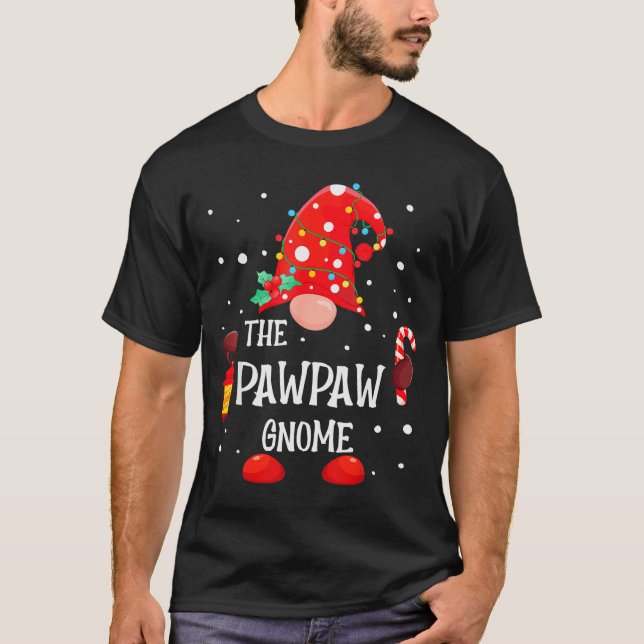 Camiseta The Pawpaw Gnome Matching Family Christmas Gnome P (Frente)