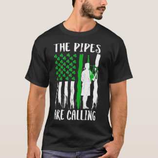 Camiseta The Pipes Are Calling St Patricks Day Irish  (2)