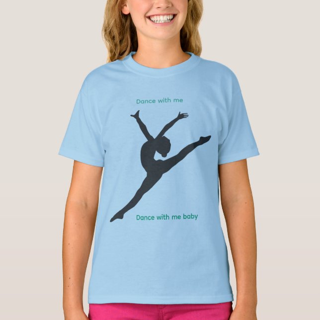 Camiseta The Playground T-Shirt with dancer in blue (Frente)