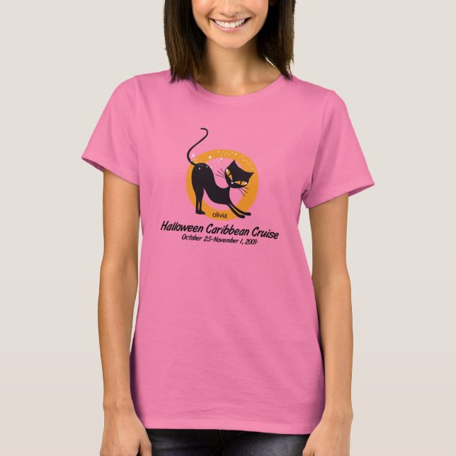 Camiseta "The PURRfect Cruise" Damas Ringer T-Shirt (Frente)