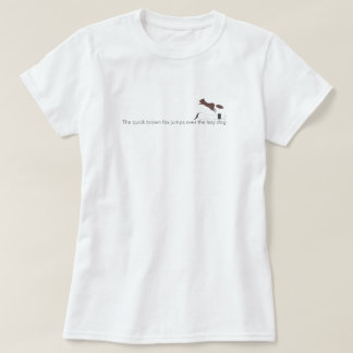 Camiseta The quick brown fox jumps over the lazy dog
