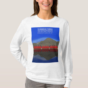 Camiseta The Red Boat Houses Sunndalsøra Noruega