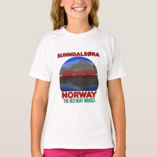 Camiseta The Red Boat Houses Sunndalsøra Noruega