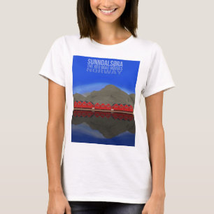 Camiseta The Red Boat Houses Sunndalsøra Noruega