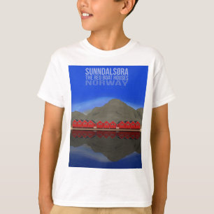 Camiseta The Red Boat Houses Sunndalsøra Noruega