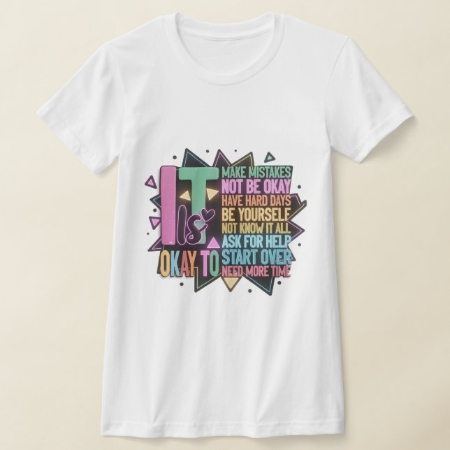 Camiseta The "Resilience" 3D Graffiti Tee – It’s Okay To Be (Postura )