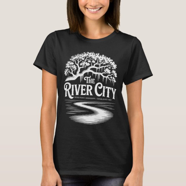 Camiseta The River City Moss Int Live Oak Est. 1901  (Frente)