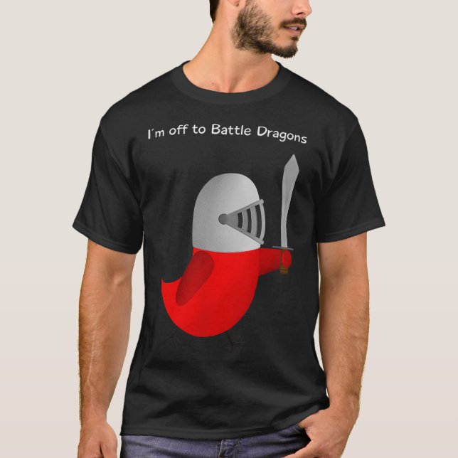 Camiseta The Sammy Bird - I'm Off To Battle Dragons  (Frente)