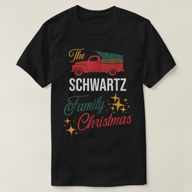 Camiseta The Schwartz Family Christmas Matching Pajamas Gro (Frente do Design)