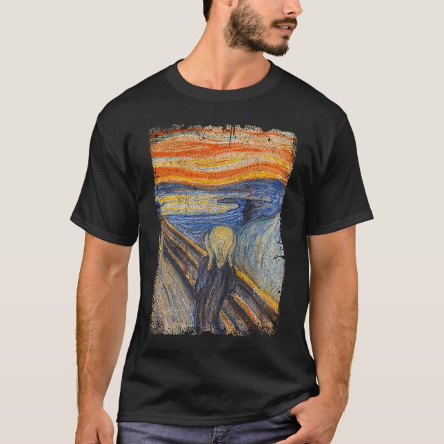 Camiseta The Scream By Edvard Artist Munch Famous Painting (Frente)