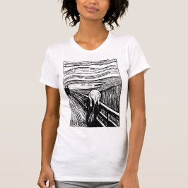 Camiseta The Scream by Edvard Munch – Black Line Art