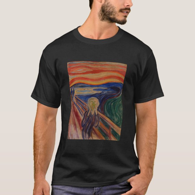 Camiseta The Scream by Edvard Munch – Iconic Art (Frente)
