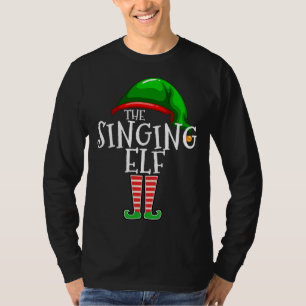 Camiseta The Singing Elf Group Matching Family Christmas Gi