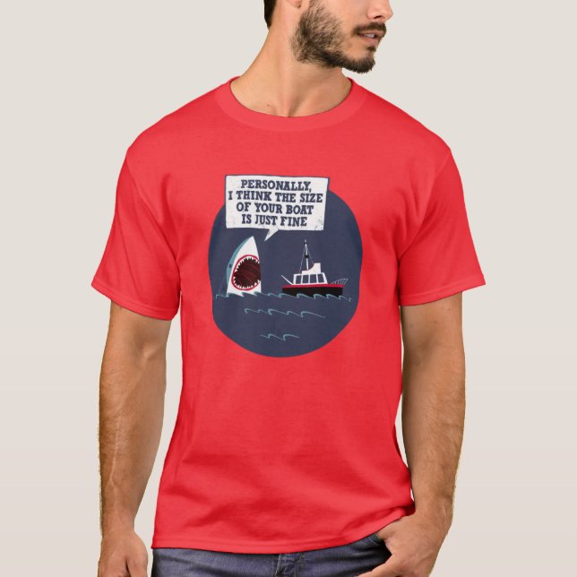Camiseta The Size Of Your Boat Is Just Fine Jaws girl (Frente)