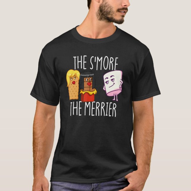 Camiseta The S'More The Merrier S'mores Marshmallow Smores (Frente)