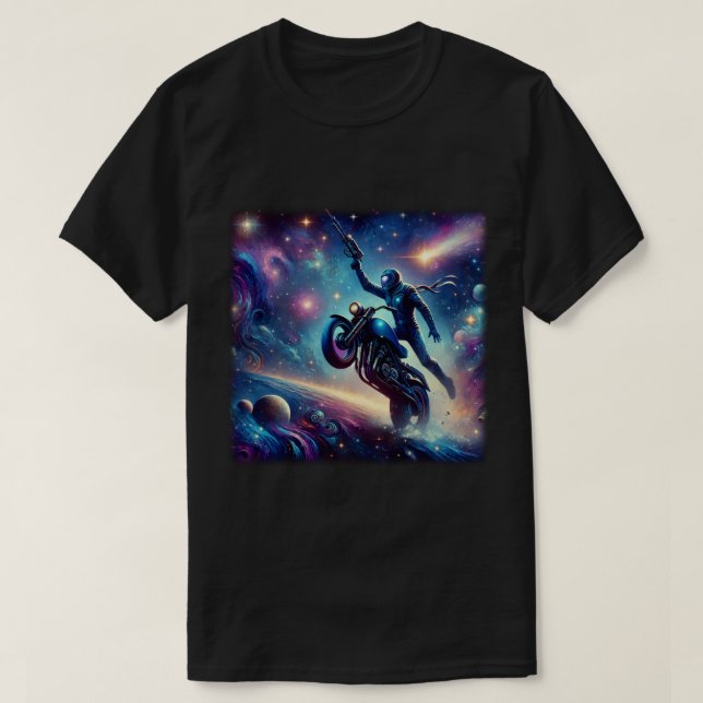 Camiseta The Space Rider 001 (Frente do Design)