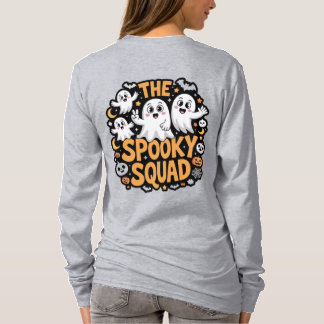Camiseta The Spooky Squad – Arte de fantasma feliz e fofo d