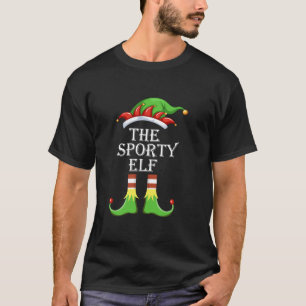 Camiseta The Sporty Elf Family Matching Group Christmas Xma