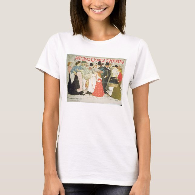 Camiseta "The Street", poster da impressora Charles Verne (Frente)