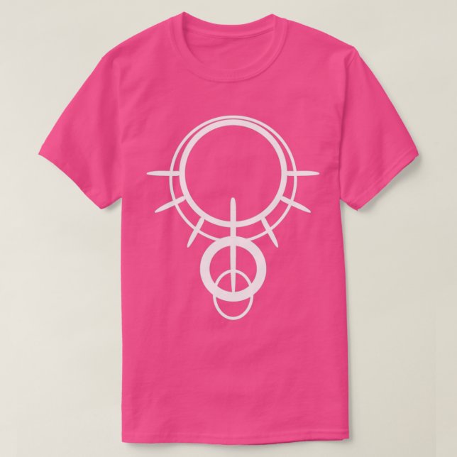 Camiseta The Sun and Moon Rune Yin and Yang 1 (Frente do Design)