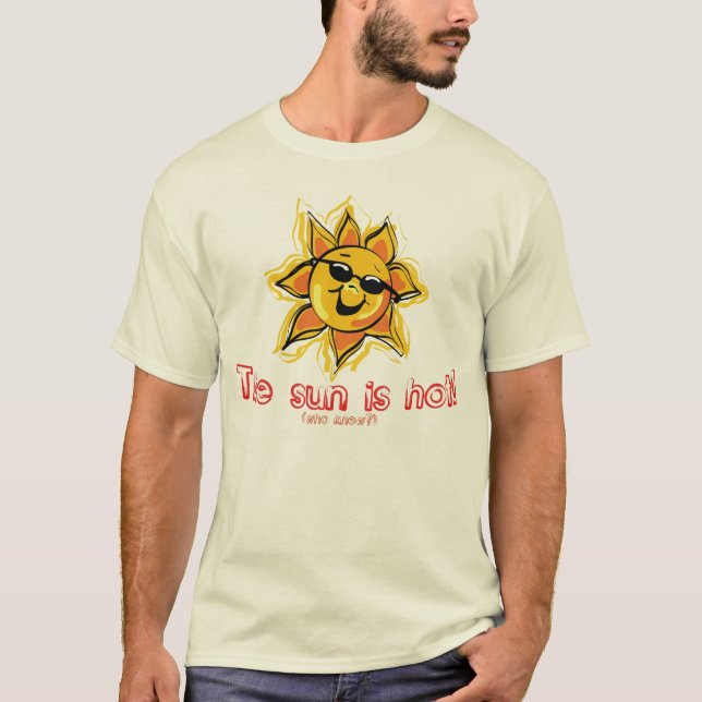 Camiseta The Sun é t-shirt quente (Frente)