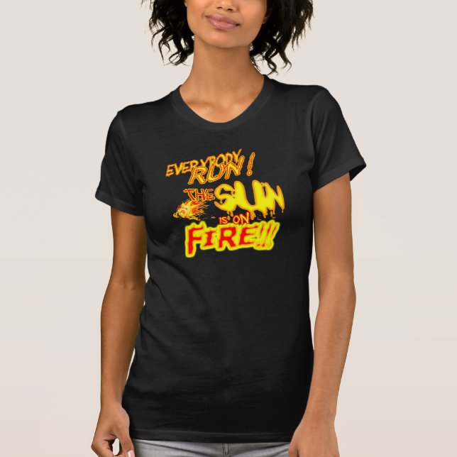 Camiseta The Sun está no fogo (Frente)