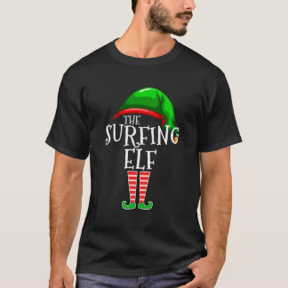 Camiseta The Surfing Elf Group Matching Family Christmas Gi