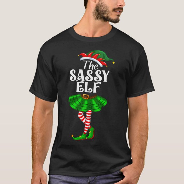 Camiseta The Sy Elf Xmas Funny Christmas Matching Family Pa (Frente)