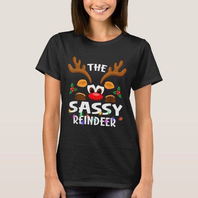 Camiseta The Sy Reindeer Christmas Men Women  (Frente)