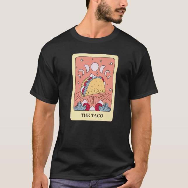 Camiseta The Taco Foodie Tarot Card Taco Lover Fortune Tell (Frente)