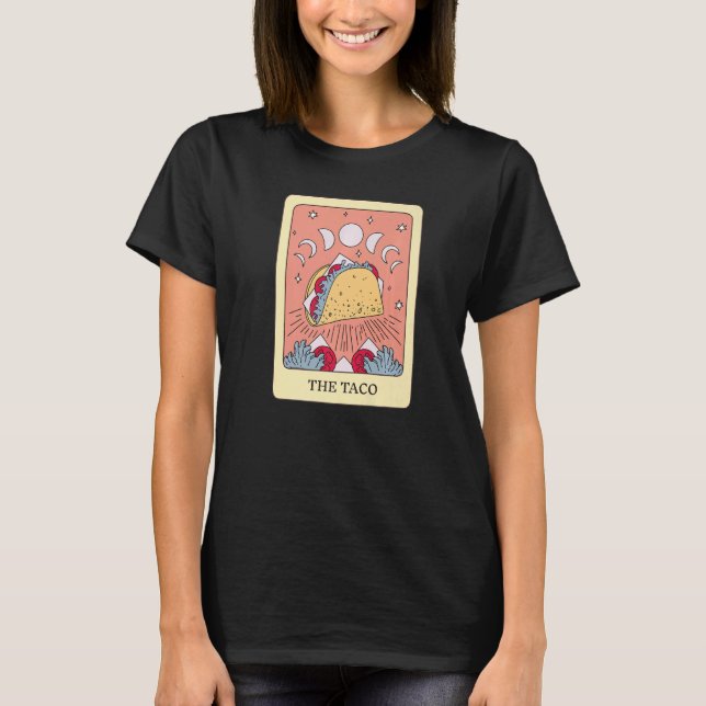 Camiseta The Taco Foodie Tarot Card Taco Lover Fortune Tell (Frente)