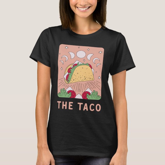 Camiseta The Taco Tarot Card   Mexican Food   Mystic (Frente)