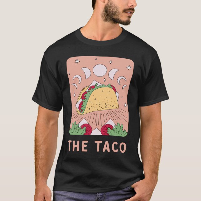Camiseta The Taco Tarot Card   Mexican Food   Mystic (Frente)