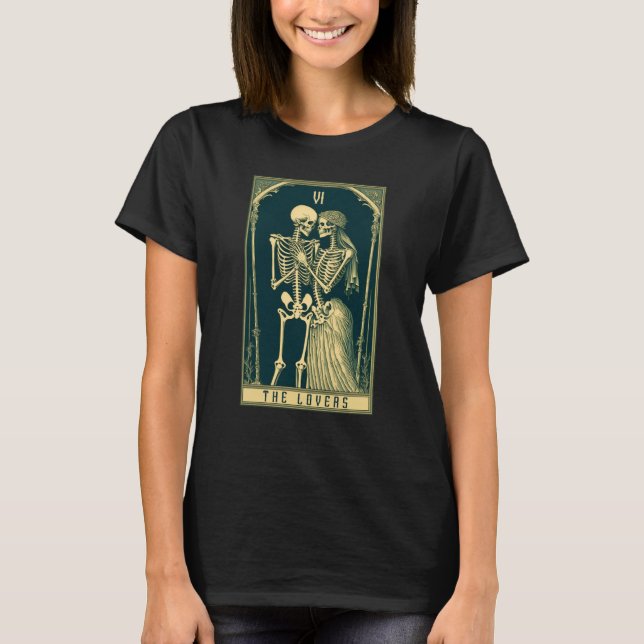 Camiseta The Tarot Card Goth and Valentines Day (Frente)