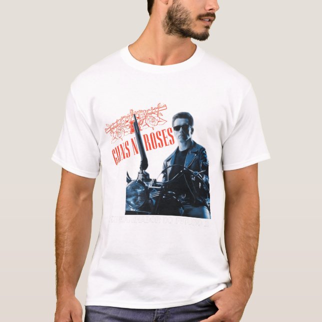 Camiseta The Terminator  and Guns N' Roses (Frente)
