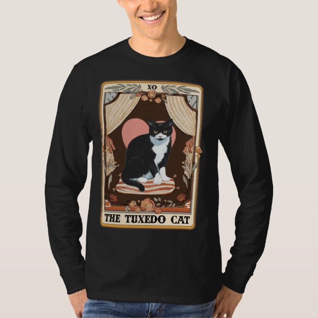 Camiseta The Tuxedo Cat Tarot Card Tuxedo Cat Tuxedo Mom Ca (Frente)