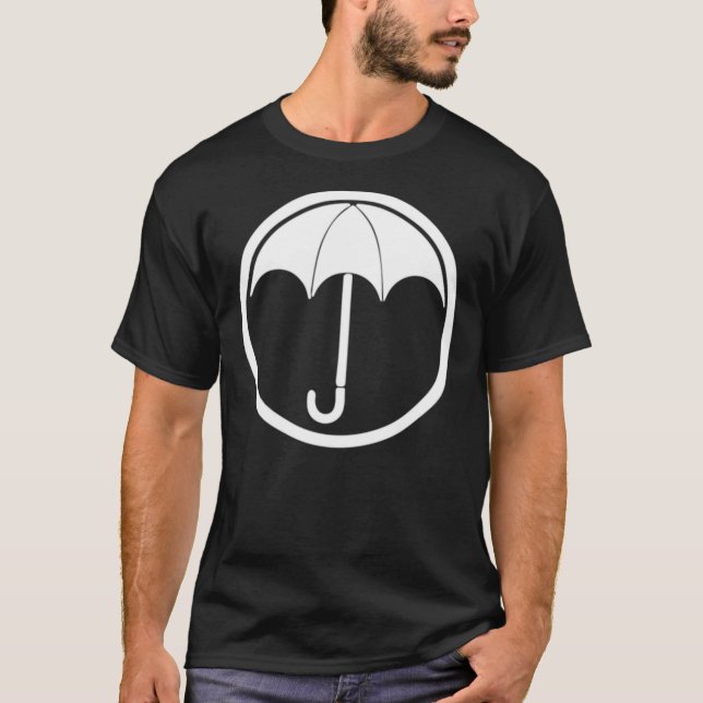 Camiseta The Umbrella Academy Logo Black Classic T-Shirt (Frente)