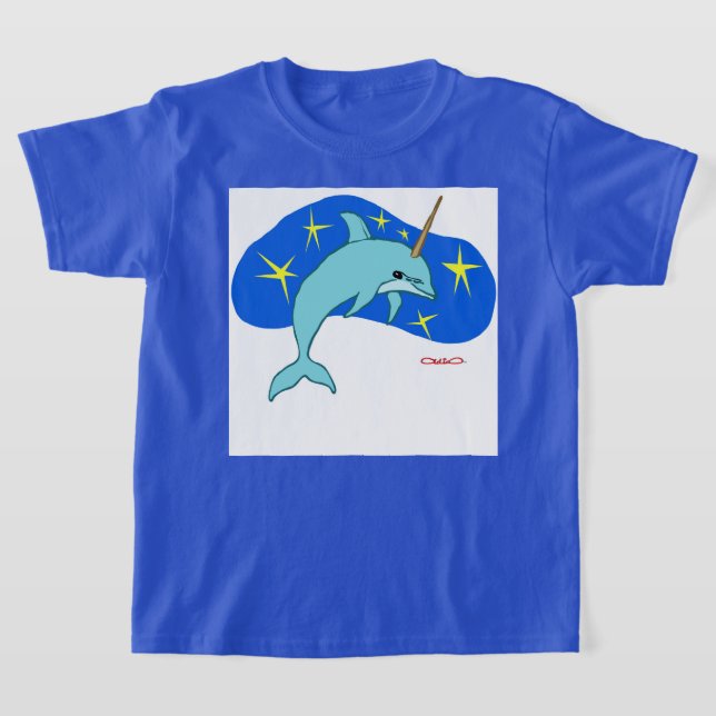 Camiseta The Unicorn Dolphin (Fantasy Marine Animal) (Postura )